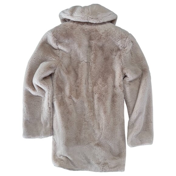 LOUISE MISHA - EMBROIDERED NATASHA COAT - FAUX FUR/COTTON - CREAM - XS - NWT - Picture 3 of 5